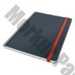 Spirálfüzet LEITZ Cosy Soft Touch B/5 keményfedeles 80 lapos vonalas bársonyszürke