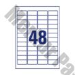 Etikett AVERY L4736REV-100 45,7x21,2 mm univerzális visszaszedhető 4800 címke/doboz 100 ív/doboz