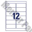Etikett AVERY L4743REV-100 99,1x42,3 mm univerzális visszaszedhető 1200 címke/doboz 100 ív/doboz