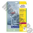 Etikett AVERY L8013-10 105x148mm antimikrobiális átlátszó 40 címke/doboz 10 ív/doboz
