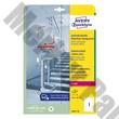 Etikett AVERY L8011-10 210x297mm antimikrobiális átlátszó 10 címke/doboz 10 ív/doboz