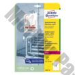 Etikett AVERY L8001-10 210x297mm antimikrobiális fehér 10 címke/doboz 10 ív/doboz