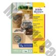 Etikett AVERY L7110-25 62x42mm termék címke környezetbarát barna kraft 450 címke/doboz 25 ív/doboz