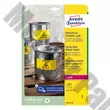 Etikett AVERY L6111-20 210x297 mm sárga időjárásálló 20 címke/doboz 20 ív/doboz