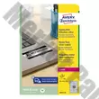Etikett AVERY L6012-20 96x50,8mm laser ezüst 200 címke/doboz 20 ív/doboz