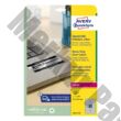 Etikett AVERY L6012-20 96x50,8mm laser ezüst 200 címke/doboz 20 ív/doboz