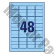 Etikett AVERY L6039-20 45,7x21,2mm univerzális visszaszedhető kék 960 címke/doboz 20 ív/doboz