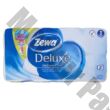 Toalettpapír ZEWA Deluxe 3 rétegű 8 tekercses Pure White