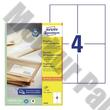 Etikett AVERY LR3483 105x148mm környezetbarát 400 címke/doboz 100 ív/doboz