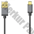 Adatkábel HAMA Micro-USB 0,75m fekete