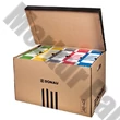 Archiváló konténer dobozoknak DONAU 555x370x315 mm felfelé nyíló tetővel barna