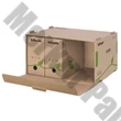 Archiváló konténer dobozoknak ESSELTE Eco 439x259x340 mm előre nyíló tetővel barna