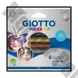 Arcszínező ceruza GIOTTO metál 6 darabos