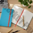 Beírókönyv kockás LEITZ A/5 80 lapos Cosy Soft Touch keményfedeles nyugodtkék