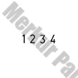 Bélyegző szám COLOP 04004 4 karakter 4mm betűmagasság