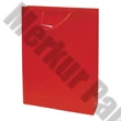 Dísztasak CREATIVE Special Simple XL 33x46x10 cm egyszínű piros zsinórfüles
