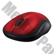 Egér vezeték nélküli LOGITECH M185 2,4 Ghz 1000 DPI piros