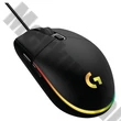 Egér vezetékes LOGITECH G203 LightSync USB 6 gombos 8000 DPI fekete