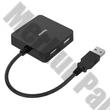 Elosztó HUB HAMA USB 2.0 + 4xUSB 2.0 fekete