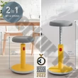Ergonomikus ülő/álló szék LEITZ Ergo Cosy Active meleg sárga