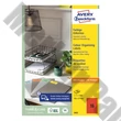 Etikett AVERY 3452 105x37mm univerzális piros 1600 címke/doboz 100 ív/doboz