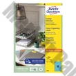 Etikett AVERY 3453 105x37mm univerzális kék 1600 címke/doboz 100 ív/doboz