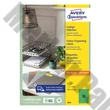 Etikett AVERY 3454 105x37mm univerzális zöld 1600 címke/doboz 100 ív/doboz