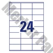 Etikett AVERY 3475 70x36mm univerzális 2400 címke/doboz 100 ív/doboz
