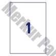 Etikett AVERY 3478 210x297mm univerzális 100 címke/doboz 100 ív/doboz