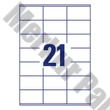 Etikett AVERY 3481-10 70x41mm univerzális 240 címke/doboz 10 ív/doboz