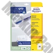 Etikett AVERY 3490 70x36 mm fehér univerzális  720 címke/doboz 30 ív/doboz