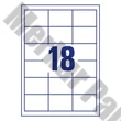 Etikett AVERY 3671 64x45 mm fehér univerzális  1800 címke/doboz 100 ív/doboz
