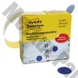 Etikett AVERY 3857 öntapadó jelölőpont adagoló dobozban kék 19mm 250 jelölőpont/doboz