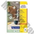 Etikett AVERY L3415-10 kör alakú 40 mm átmérő 240 címke/doboz 10 ív/doboz