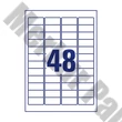 Etikett AVERY L4736REV-100 45,7x21,2 mm univerzális visszaszedhető 4800 címke/doboz 100 ív/doboz