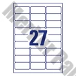 Etikett AVERY L4737REV-100 63,5x29,6 mm univerzális visszaszedhető 2700 címke/doboz 100 ív/doboz