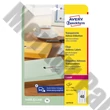 Etikett AVERY L4770-25 45,7x25,4 mm átlátszó 1000 címke/doboz 25 ív/doboz