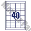 Etikett AVERY L4770-25 45,7x25,4 mm átlátszó 1000 címke/doboz 25 ív/doboz