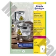 Etikett AVERY L4775-100 210x297 mm fehér időjárásálló 100 címke/doboz 100 ív/doboz
