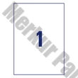 Etikett AVERY L4775-100 210x297 mm fehér időjárásálló 100 címke/doboz 100 ív/doboz