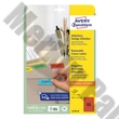 Etikett AVERY L4790-20 38,1x21,2mm piros 1300 címke/doboz 20 ív/doboz
