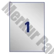 Etikett AVERY L6013-20 210x297mm laser ezüst 20 címke/doboz 20 ív/doboz