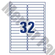 Etikett AVERY L6031REV-25 96x16,9 mm univerzális visszaszedhető fehér