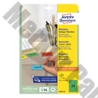 Etikett AVERY L6033-20 63,5x33,9mm univerzális zöld 480 címke/doboz 20 ív/doboz