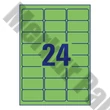 Etikett AVERY L6033-20 63,5x33,9mm univerzális zöld 480 címke/doboz 20 ív/doboz