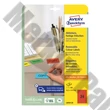 Etikett AVERY L6034-20 63,5x33,9mm univerzális piros 480 címke/doboz 20 ív/doboz