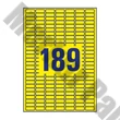 Etikett AVERY L6037-20 25,4x10 mm univerzális visszaszedhető sárga 20 íves