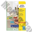 Etikett AVERY L6039-20 45,7x21,2mm univerzális visszaszedhető kék 960 címke/doboz 20 ív/doboz