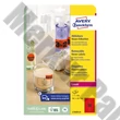 Etikett AVERY L7263R-25 99,1x38,1mm laser neon piros 350 címke/doboz 25 ív/doboz