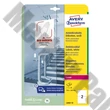 Etikett AVERY L8002-10 210x148mm antimikrobiális fehér 20 címke/doboz 10 ív/doboz